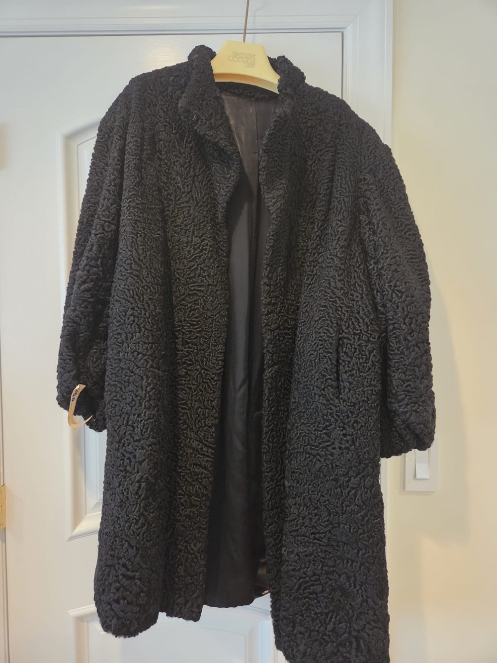 Black lamb-Shearling Women’s Coat